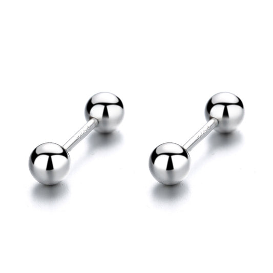 925 Sterling Silver Screw Back Stud Earrings