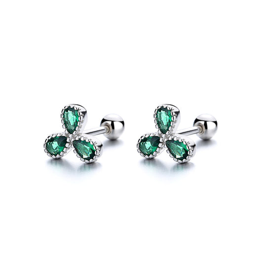 925 Sterling Silver Screw Back Stud Earrings