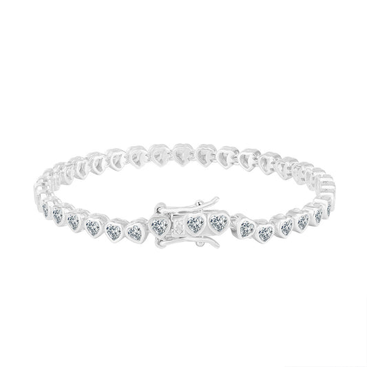 925 Sterling Silver 3mm 4mm Tennis Bracelet