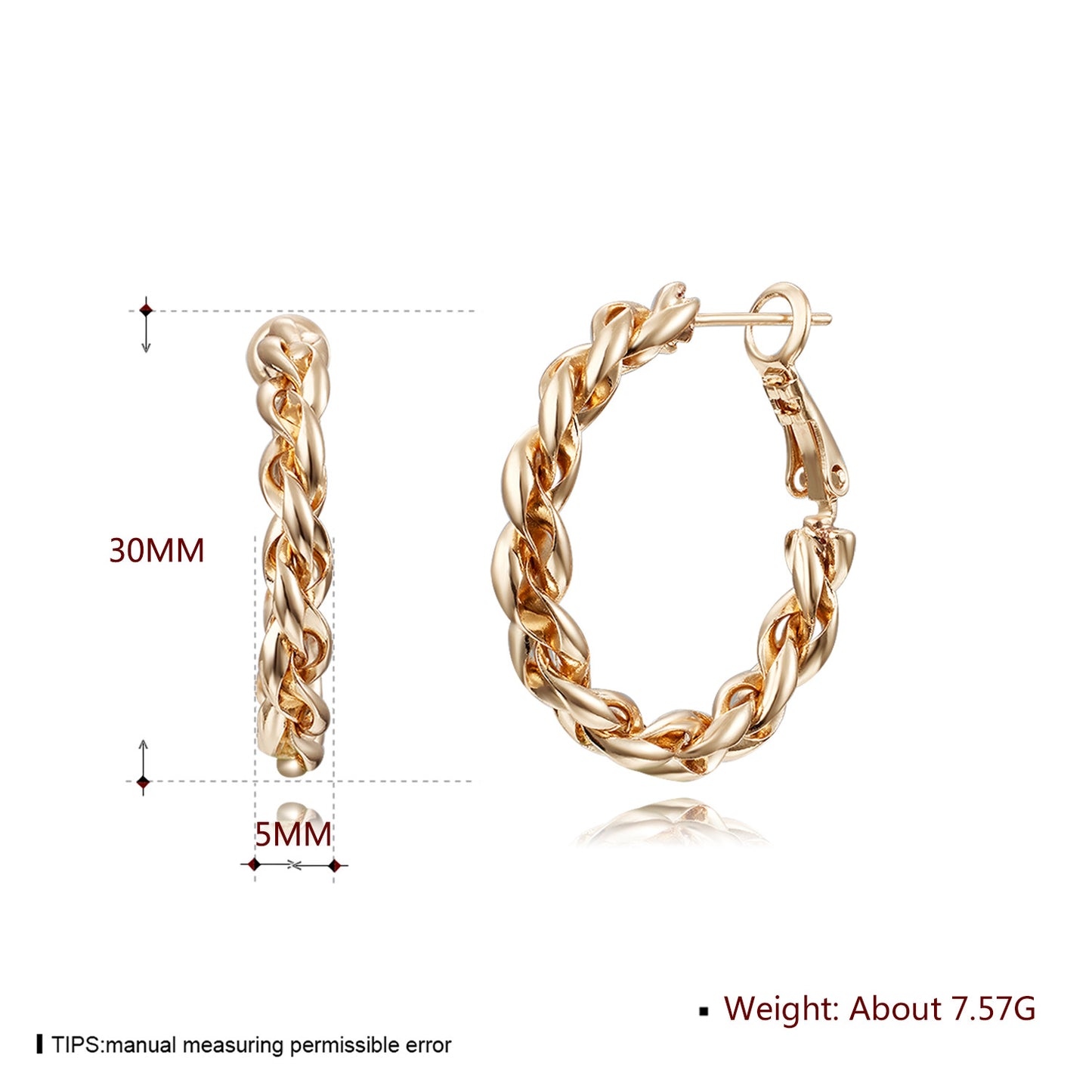Brass With Plated Fashion Jewelry Earrings