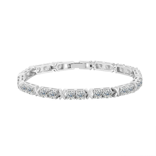 925 Sterling Silver 3mm 4mm Tennis Bracelet