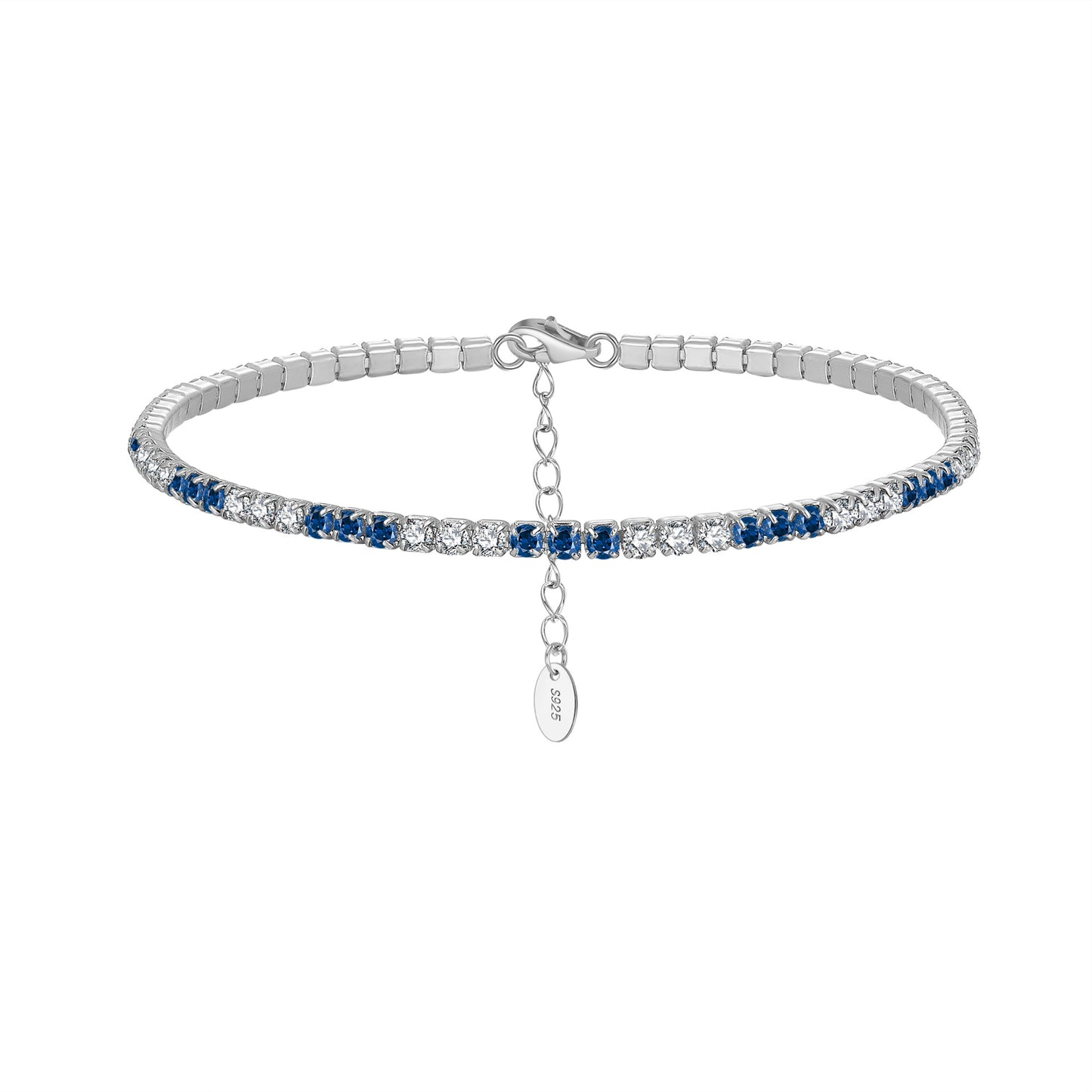 925 Sterling Silver 1.5mm 2mm 3mm 4mm Tennis Bracelet