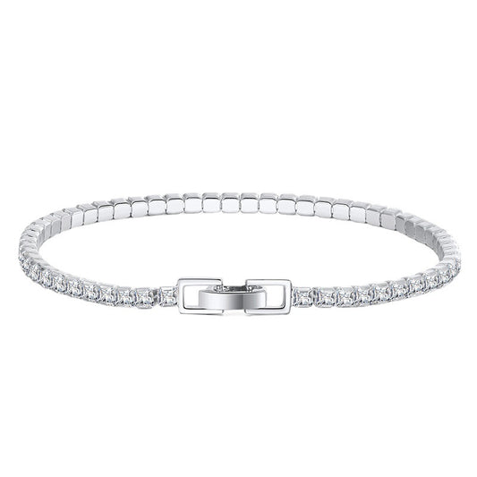 925 Sterling Silver 2.5mm 3mm 4mm Tennis Bracelet