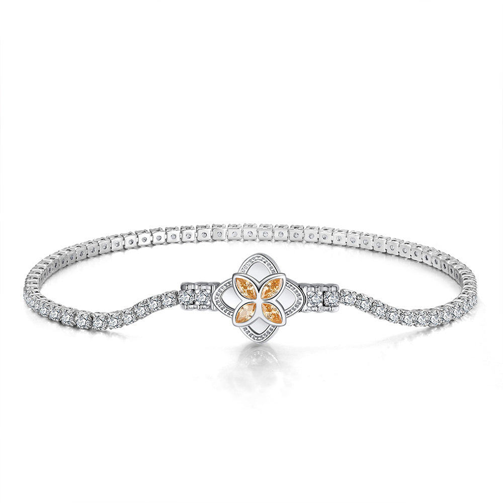 925 Sterling Silver 2mm Tennis Bracelet