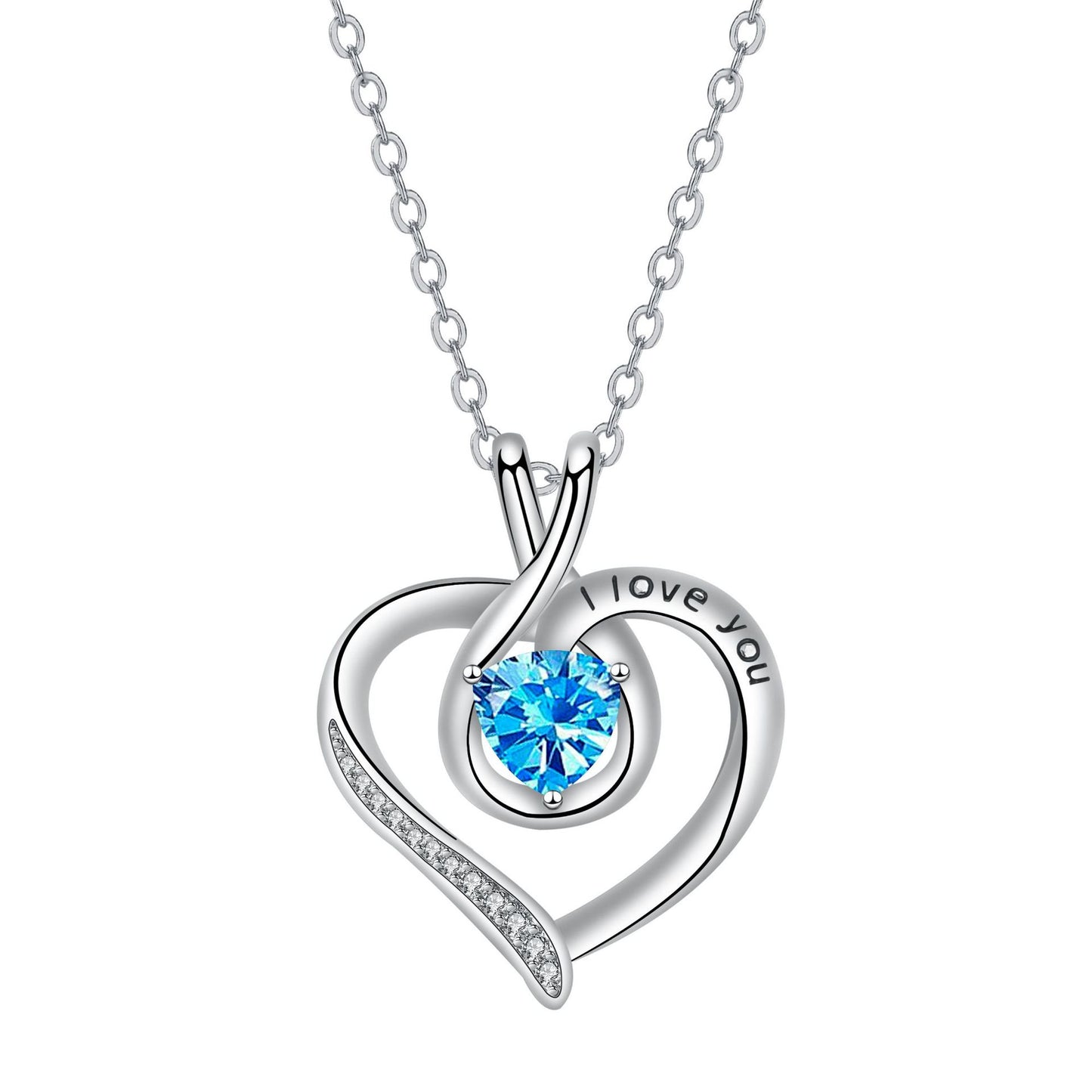 Copper With Silver Plated Heart Pendant Necklace