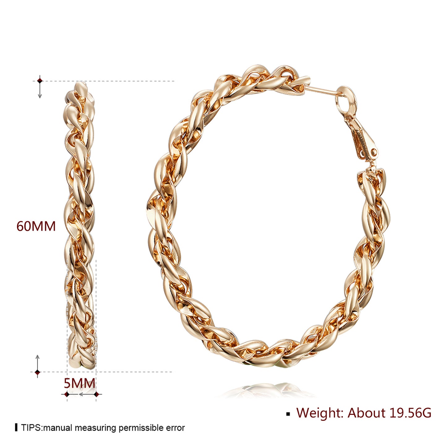 Brass With Plated Fashion Jewelry Earrings