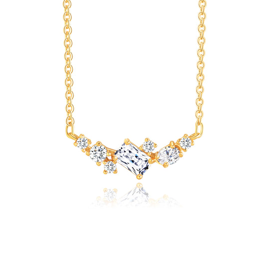 Brass With Plated Fashion Jewelry Necklace