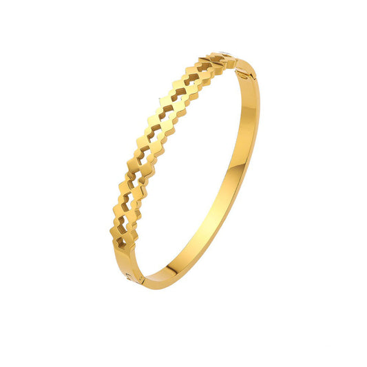Stainless Steel Jewelry Minimalist Fashion Bangle