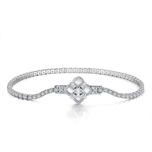 925 Sterling Silver 2mm Tennis Bracelet