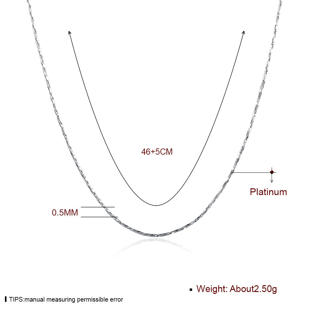 Brass With Plated Fashion Jewelry Necklace