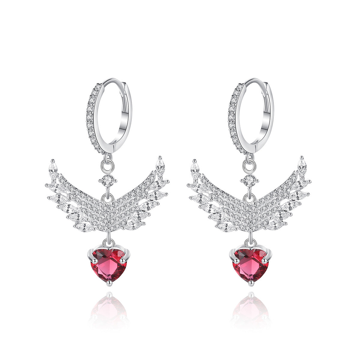 Copper With Silver Plated Fashion Jewelry Earrings