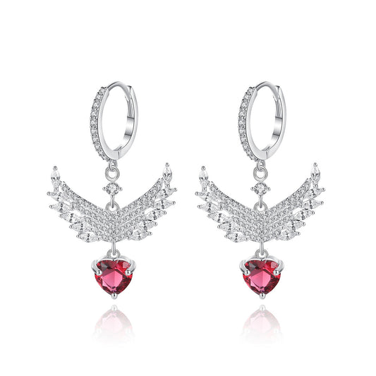 Copper With Silver Plated Fashion Jewelry Earrings