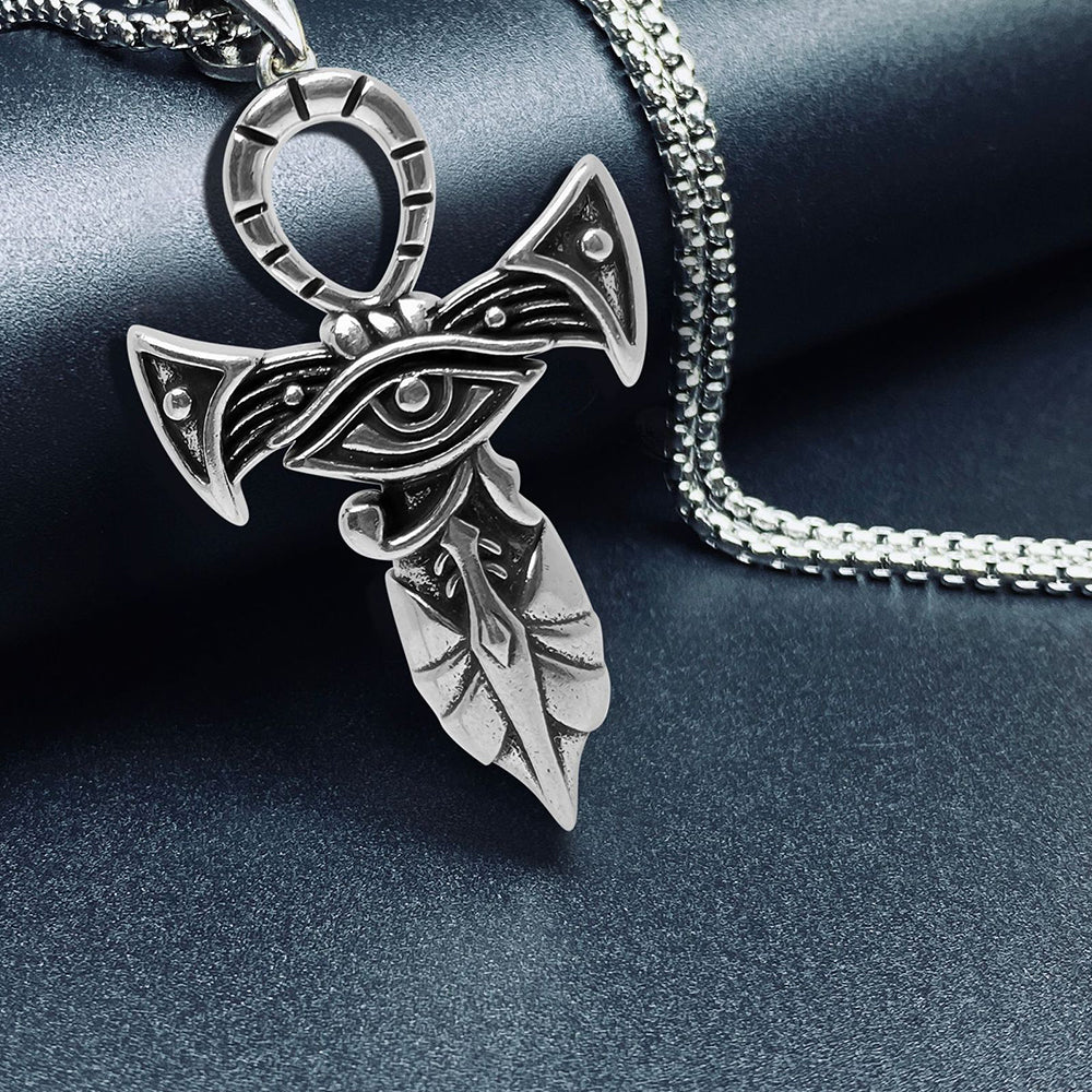 Eye of Horus Pendant Necklace, Men Women's Fashion Jewelry, Perfect for Parties & Gifts, Elegant Accessory for Everyday Wear