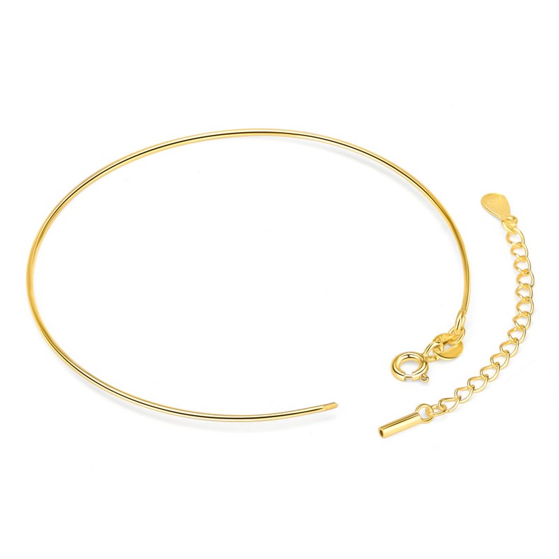 925 Sterling Silver Bracelet Wire With Extension Chain For Jewelry DIY