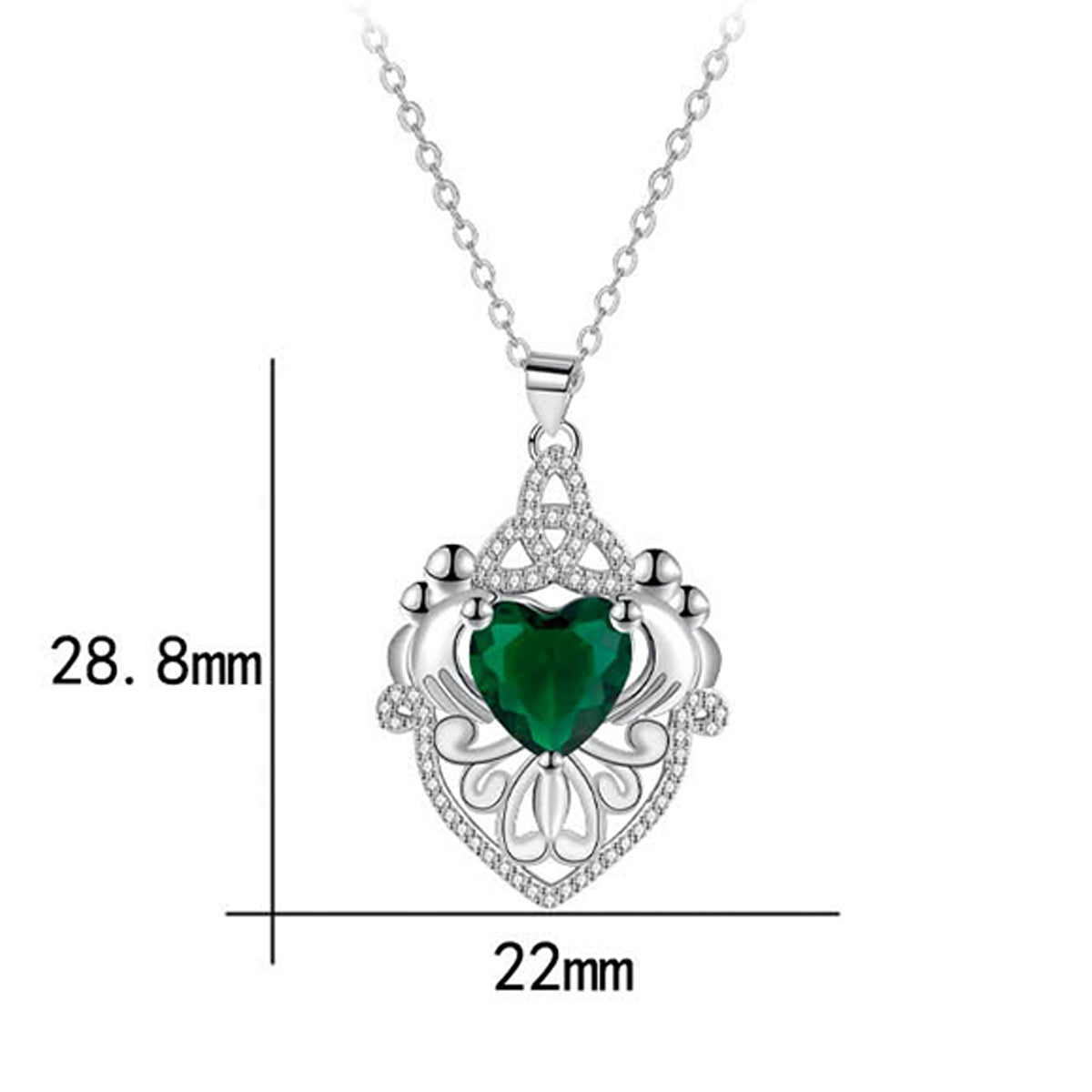 Copper With Silver Plated Pendant Necklace
