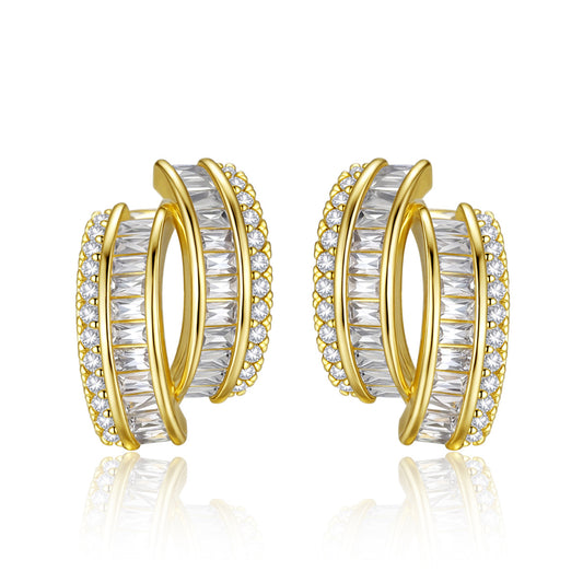 Copper With Plated Fashion Jewelry Earrings