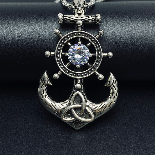 Anchor Pendant Necklace, Men Women's Fashion Jewelry, Perfect for Parties & Gifts, Elegant Accessory for Everyday Wear