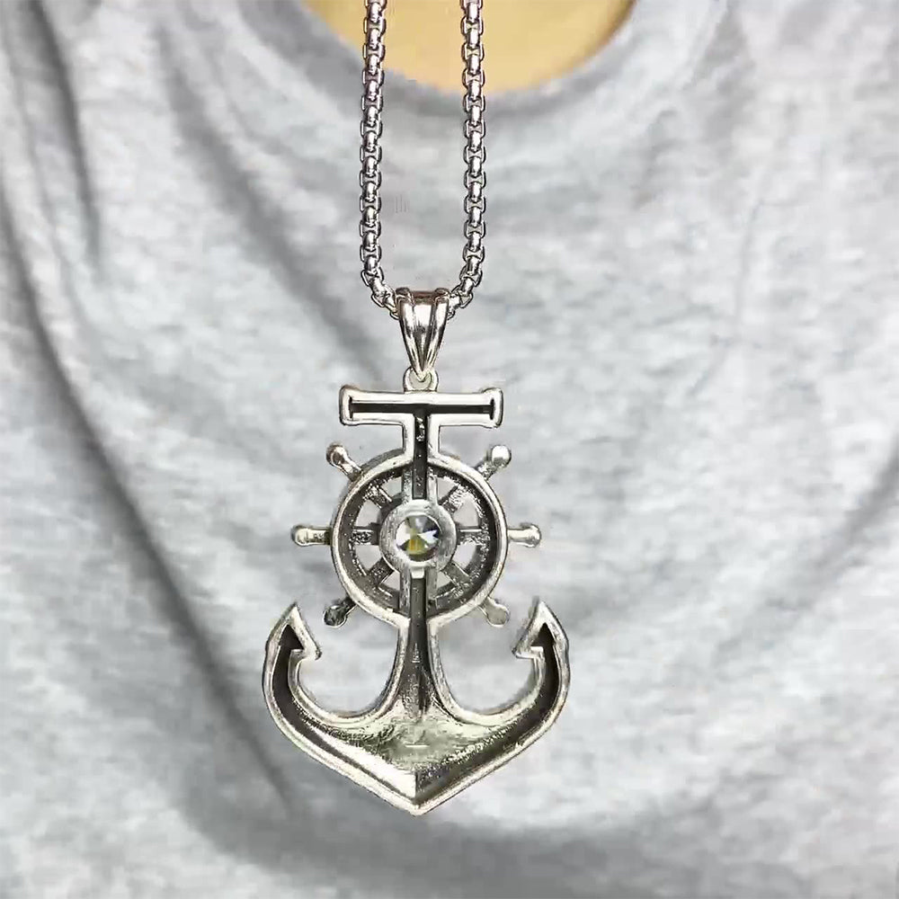 Anchor Pendant Necklace, Men Women's Fashion Jewelry, Perfect for Parties & Gifts, Elegant Accessory for Everyday Wear