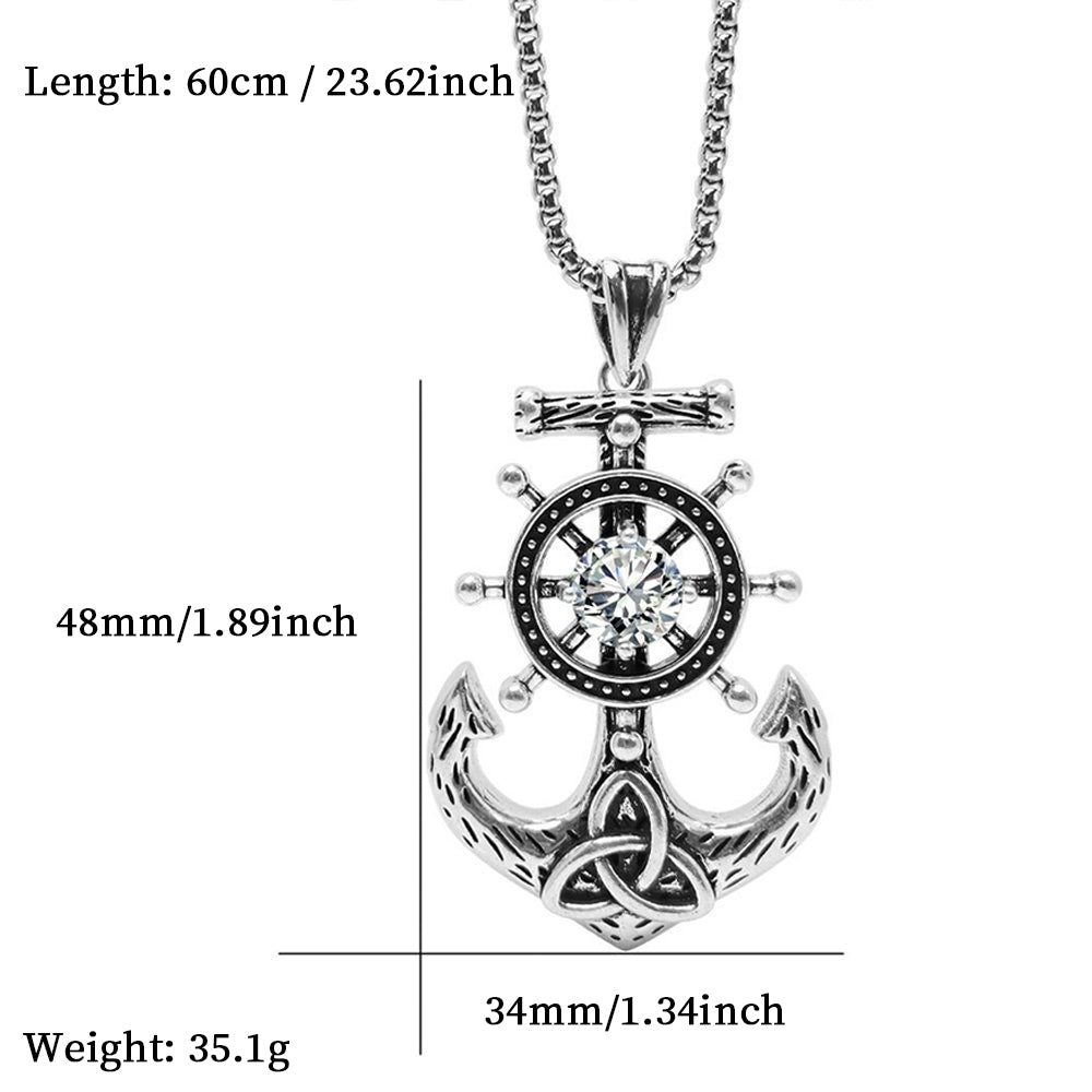 Anchor Pendant Necklace, Men Women's Fashion Jewelry, Perfect for Parties & Gifts, Elegant Accessory for Everyday Wear