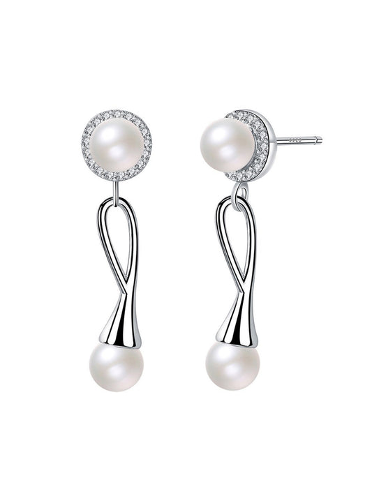 Pearl Stud Earrings, Fashionable Earrings for Women, Trendy All-match & Exquisite Jewelry for Birthday Gift