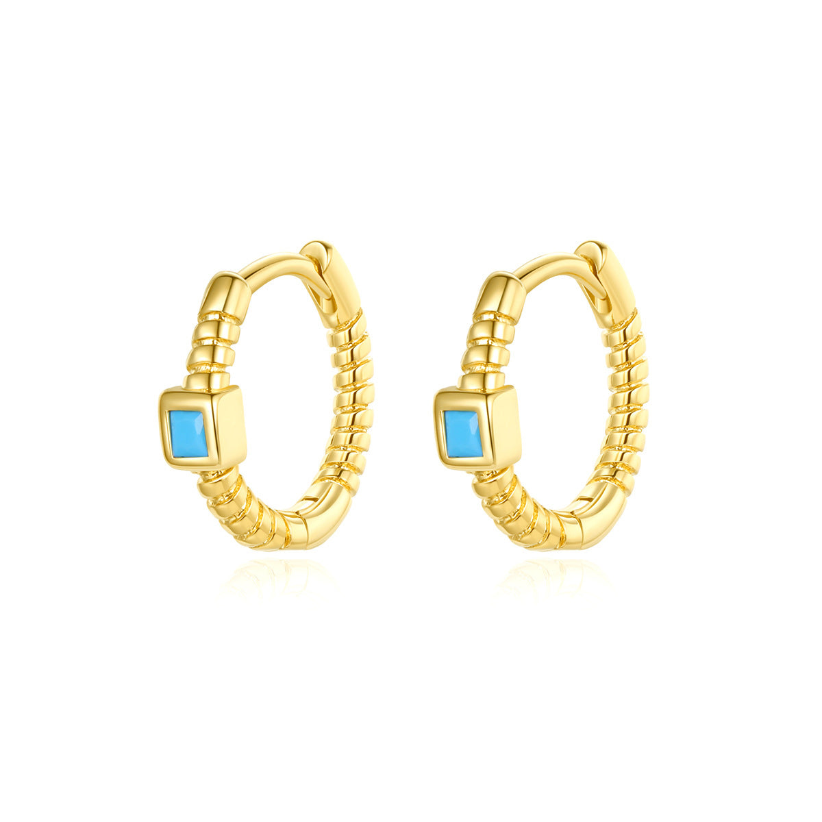 Copper With Gold Plated Fashion Jewelry Earrings