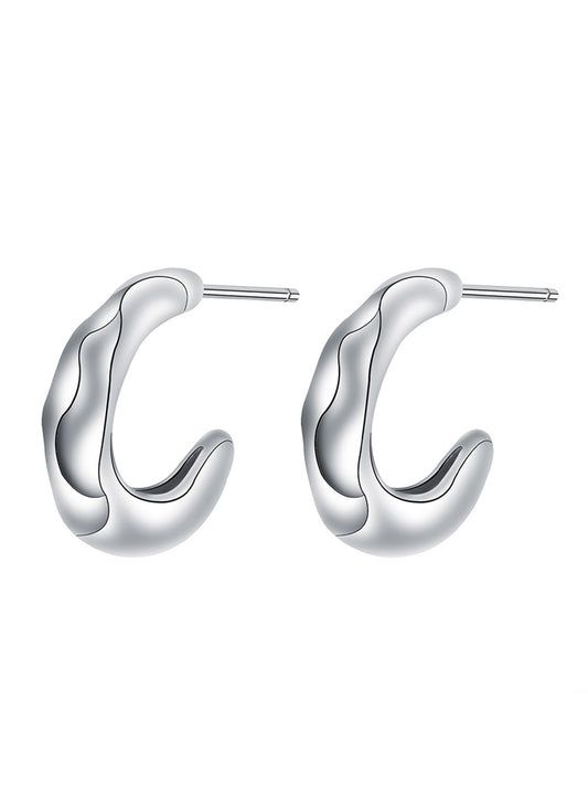 Hoop Earrings, Fashionable Earrings for Women & Girls, Trendy All-match & Exquisite Jewelry for Birthday Gift