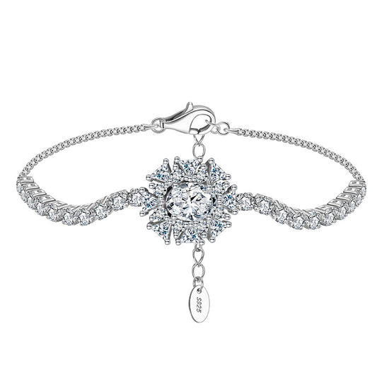 925 Sterling Silver Zircon Bracelet