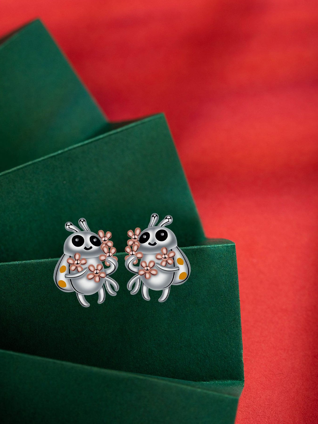 Cute Bee Design Stud Earrings, Fashionable Earrings for Women & Girls, Trendy All-match & Exquisite Jewelry for Birthday Gift