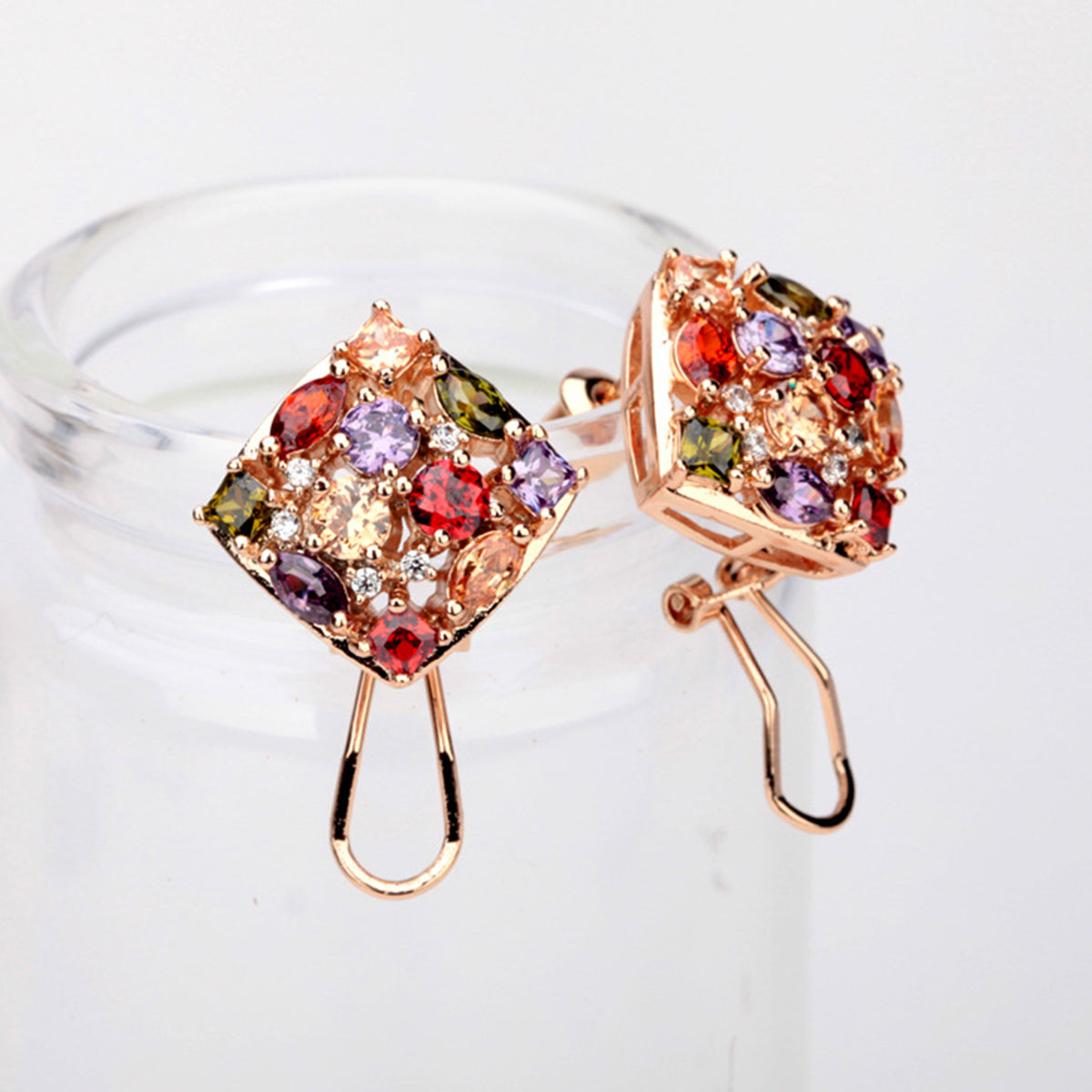 Copper With Plated Fashion Jewelry Earrings