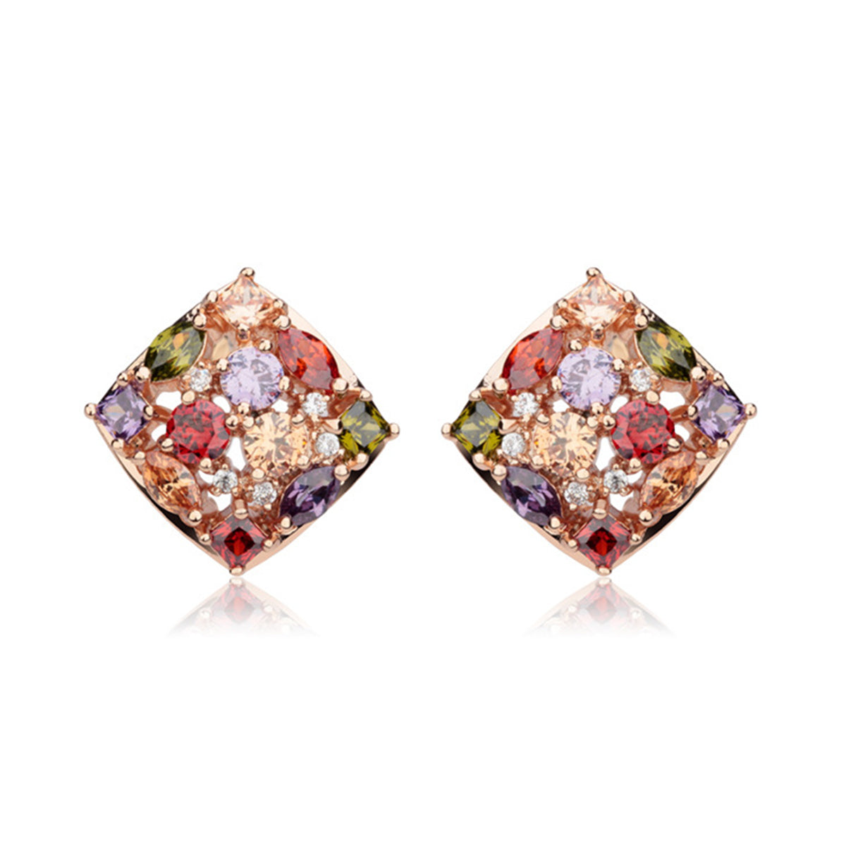 Copper With Plated Fashion Jewelry Earrings