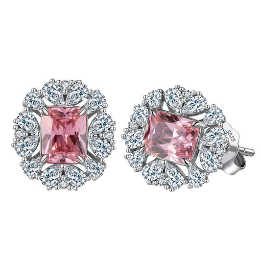 925 Sterling Silver Zircon Earrings