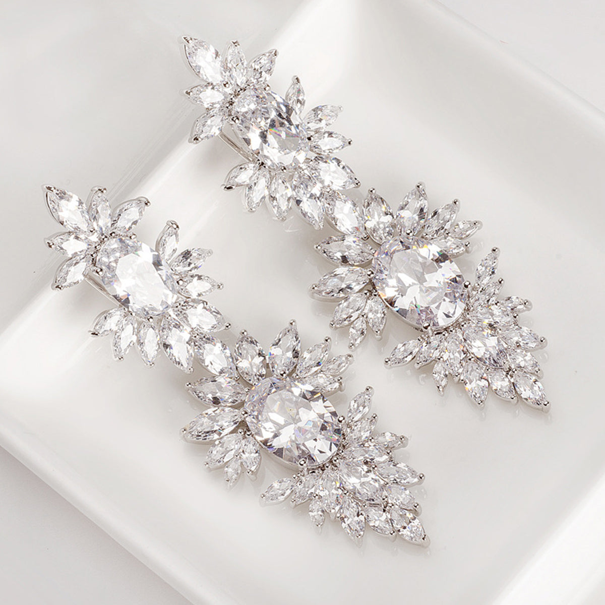 Copper With Plated Fashion Jewelry Earrings