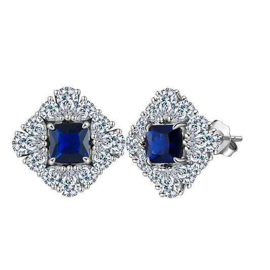 925 Sterling Silver Zircon Earrings