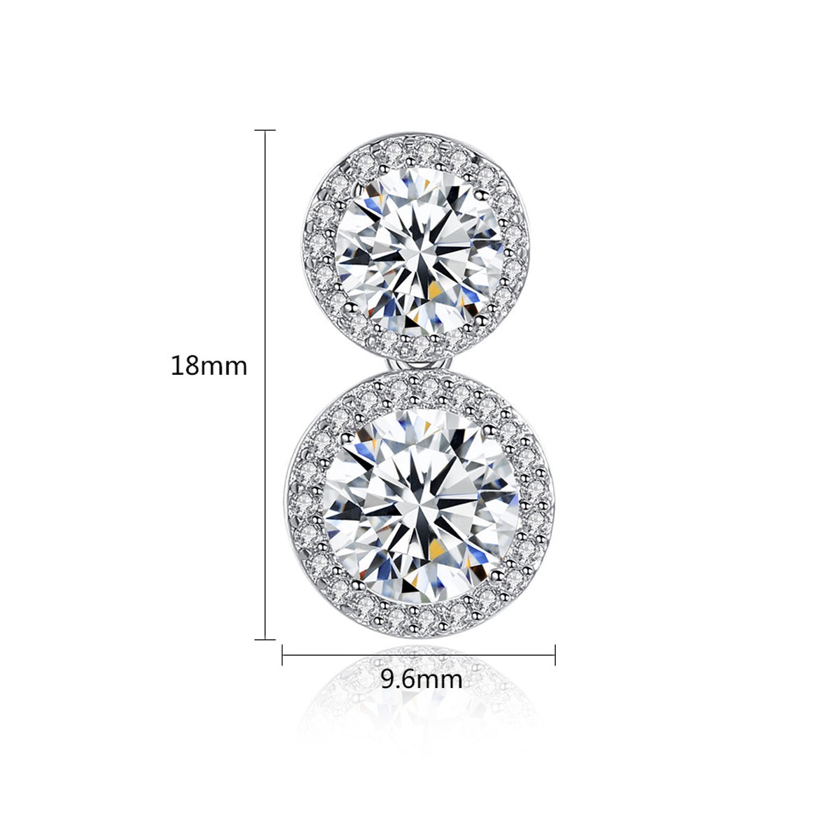 Copper With Silver Plated Fashion Jewelry Earrings