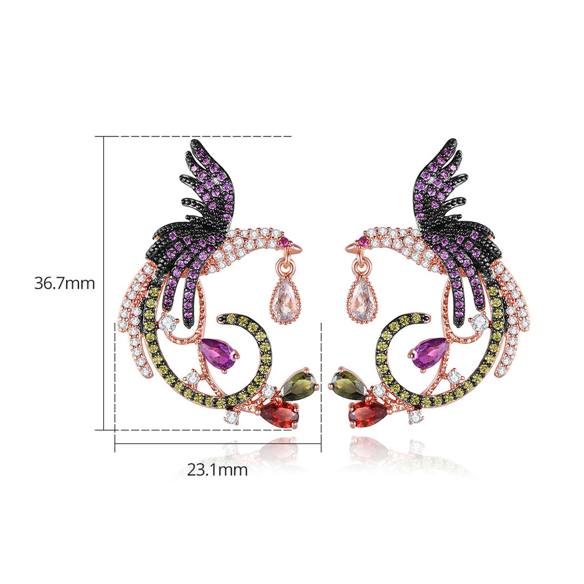 Copper With Plated Fashion Jewelry Earrings