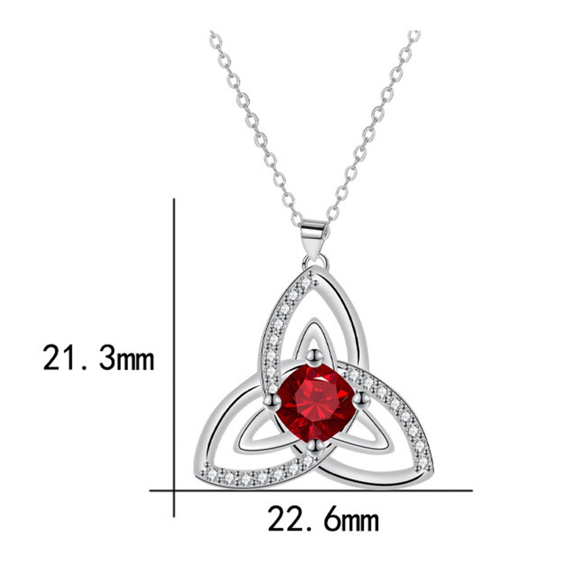 Copper With Silver Plated Celtic Knot Pendant Necklace