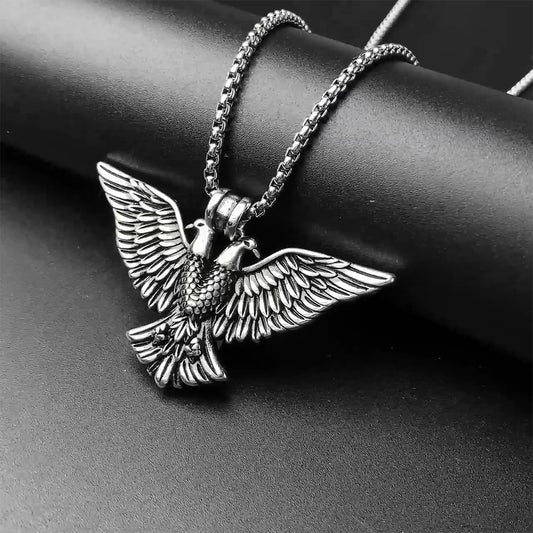 Gothic Mysterious Angel Wings Pendant Necklace, Men Women's Fashion Jewelry, Perfect for Parties & Gifts, Elegant Accessory for Everyday Wear
