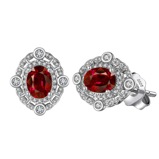 925 Sterling Silver Zircon Earrings