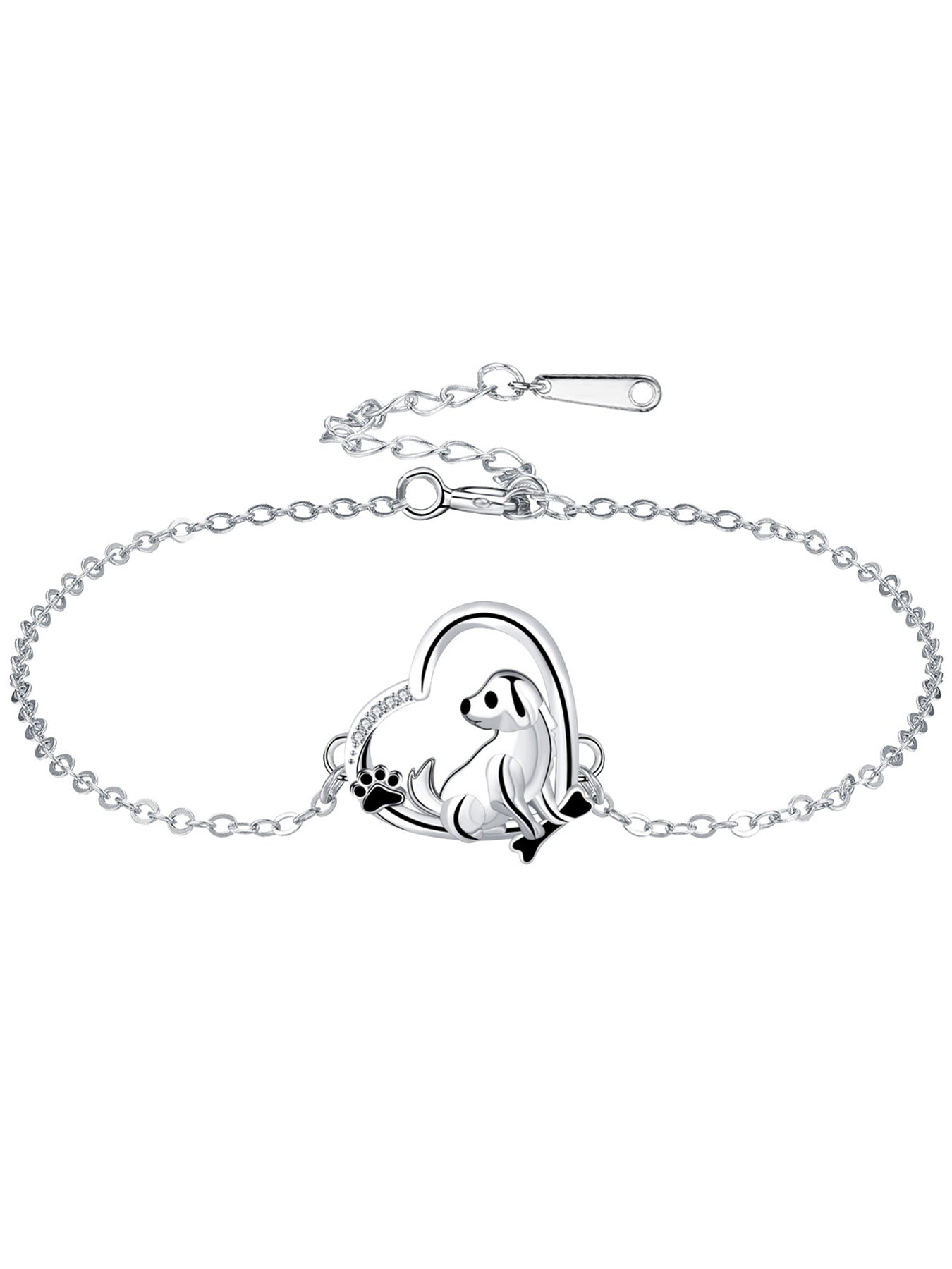 Cute Dog Design Bracelet, Fashionable Jewelry for Women & Girls, Trendy All-match & Exquisite Jewelry for Birthday Gift