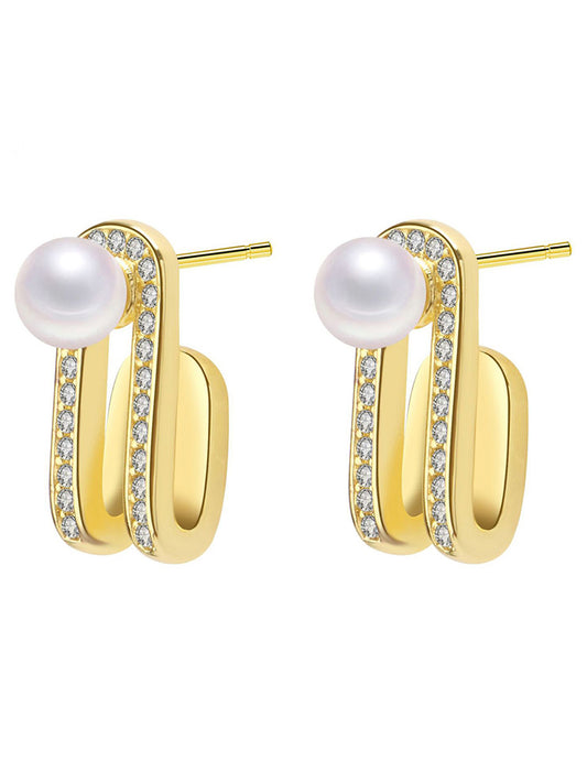 Elegant Stud Earrings, Fashionable Jewelry for Women, Trendy All-match & Exquisite Jewelry for Birthday Gift