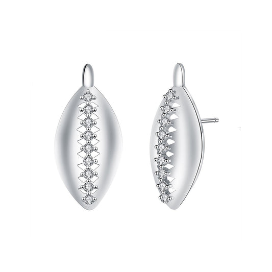 Copper With Silver Plated Fashion Jewelry Earrings