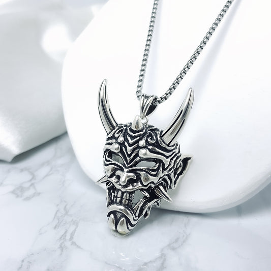 Ghost Mask Pendant Necklace, Men Women's Fashion Jewelry, Perfect for Parties & Gifts, Elegant Accessory for Everyday Wear