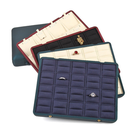 Double-Row Clasp Jewelry Display Tray