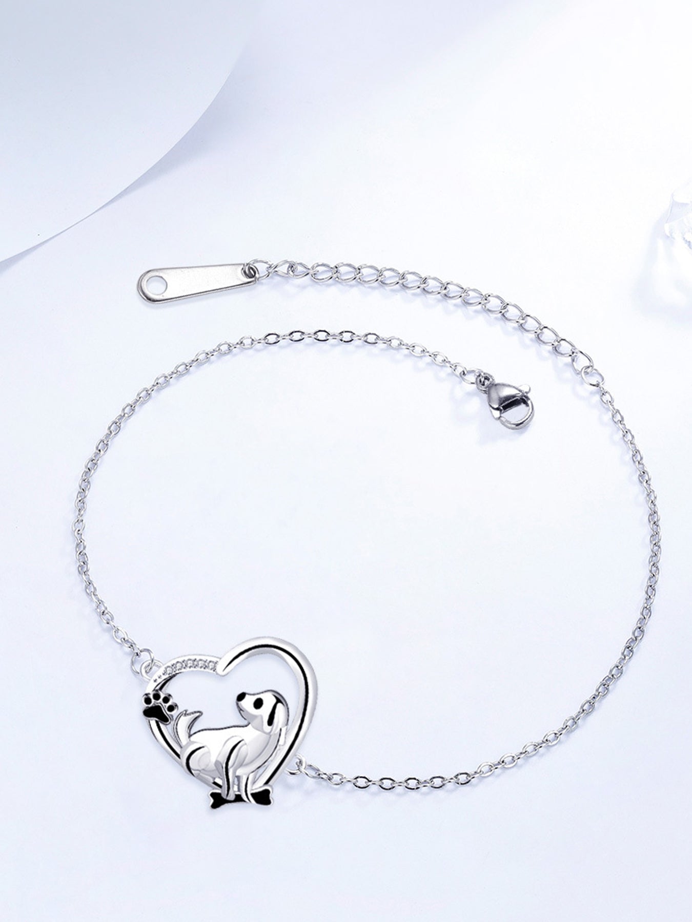 Cute Dog Design Bracelet, Fashionable Jewelry for Women & Girls, Trendy All-match & Exquisite Jewelry for Birthday Gift