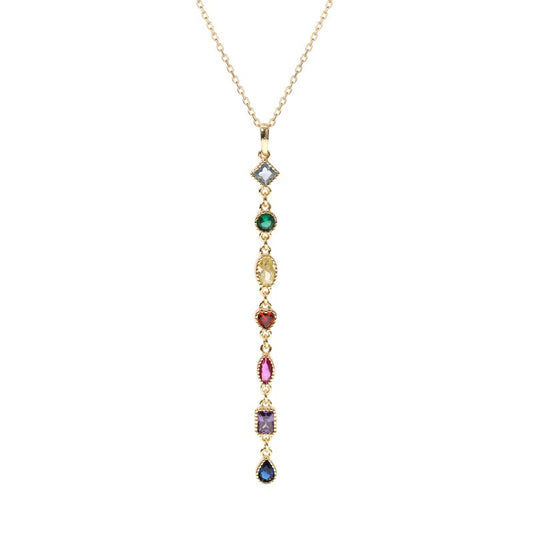 925 Sterling Silver Zircon Pendant Necklace
