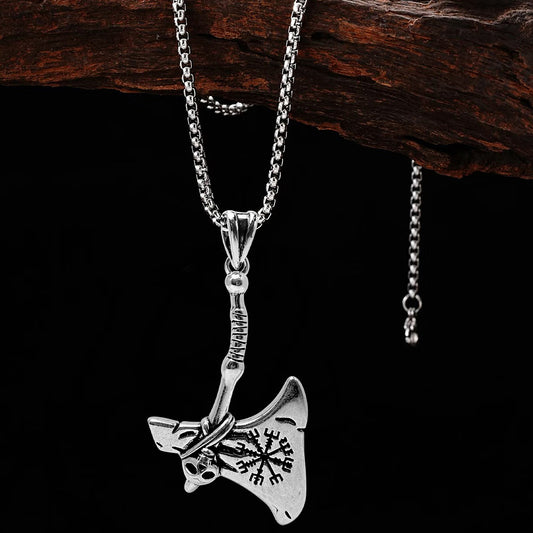 Battle Axe Pendant Necklace, Men Women's Fashion Jewelry, Perfect for Parties & Gifts, Elegant Accessory for Everyday Wear