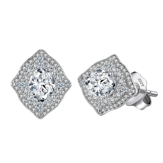 925 Sterling Silver Zircon Earrings