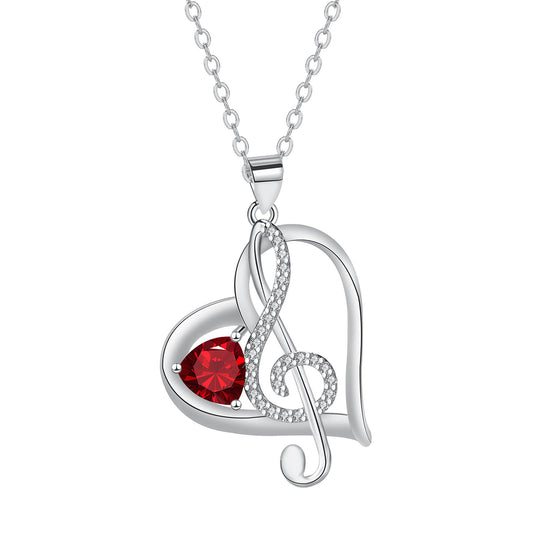 Copper With Silver Plated Heart Pendant Necklace