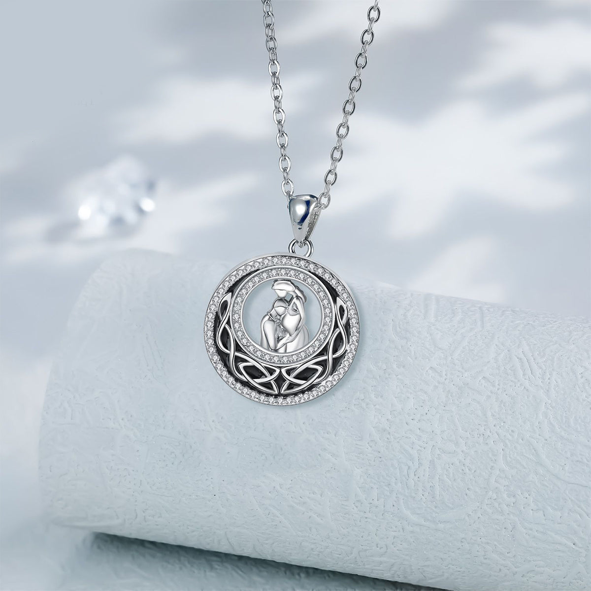 Copper With Silver Plated/Rosegold Heart Sister Pendant Necklace