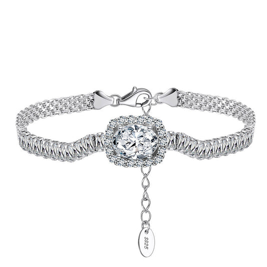 925 Sterling Silver Zircon Bracelet